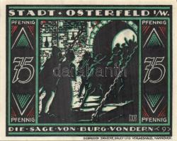 Német Birodalom/Weimari Köztársaság/ Osterfeld 1921. 25Pf(3x) + 50Pf(3x) + 75Pf(3x) + 100Pf összesen...