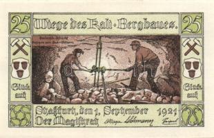 Német Birodalom/Weimari Köztársaság/ Stassfurt 1921. 25Pf(6x) + 50Pf(6x) összesen 12klf db, teljes sor T:I