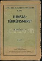 1930-1936 Térképminták és kis jelkulcs. Bp., 1930, Magyar Királyi Állami Térképészet. Különféle érdekes tudnivalókkal. Kiadói papírkötésben, foltos, szakadt borítóval.+Dr. Zsembery Gyula: Turista-térképismeret. Szövetségi Túravezetőlk Könyvtára 3. füzet. Bp.,1936., MTSZ. Kihajtható térképpel. Kiadói papírkötés, kissé szakadt, kissé foltos borítóval.