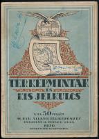 1930-1936 Térképminták és kis jelkulcs. Bp., 1930, Magyar Királyi Állami Térképészet. Különféle érde...
