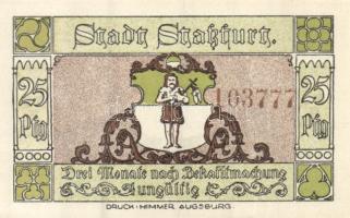 Német Birodalom/Weimari Köztársaság/ Stassfurt 1921. 25Pf(6x) + 50Pf(6x) összesen 12klf db, teljes s...