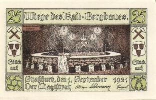 Német Birodalom/Weimari Köztársaság/ Stassfurt 1921. 25Pf(6x) + 50Pf(6x) összesen 12klf db, teljes s...