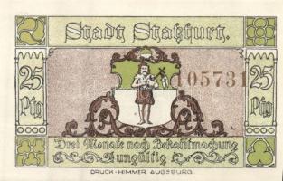 Német Birodalom/Weimari Köztársaság/ Stassfurt 1921. 25Pf(6x) + 50Pf(6x) összesen 12klf db, teljes s...