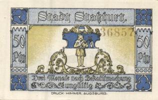 Német Birodalom/Weimari Köztársaság/ Stassfurt 1921. 25Pf(6x) + 50Pf(6x) összesen 12klf db, teljes s...