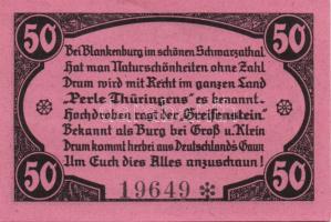 Német Birodalom/Weimari Köztársaság/ Greiffenberg 1921. 50Pf(6x) 6klf db, teljes sor T:I