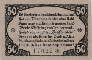 Német Birodalom/Weimari Köztársaság/ Greiffenberg 1921. 50Pf(6x) 6klf db, teljes sor T:I