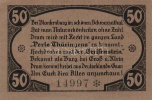 Német Birodalom/Weimari Köztársaság/ Greiffenberg 1921. 50Pf(6x) 6klf db, teljes sor T:I