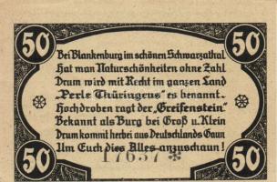 Német Birodalom/Weimari Köztársaság/ Greiffenberg 1921. 50Pf(6x) 6klf db, teljes sor T:I