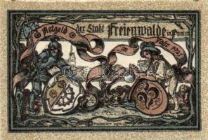 Német Birodalom/Weimari Köztársaság/ Freienwalde 1921. 25Pf +  50Pf + 75Pf 3klf db, teljes sor T:I