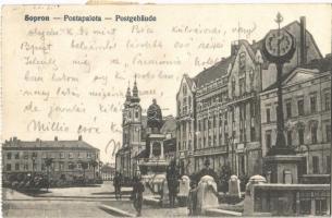 1920 Sopron, Postapalota. Blum Náthán és fia kiadása - képeslapfüzetből (fl)
