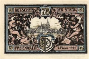 Német Birodalom/Weimari Köztársaság/ Freienwalde 1921. 25Pf +  50Pf + 75Pf 3klf db, teljes sor T:I