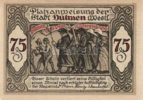 Német Birodalom/Weimari Köztársaság/ Dülmen 1921. 50Pf + 75Pf + 1M + 1,5M + 2M + 2,5M összesen 6klf ...