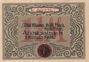 Német Birodalom/Weimari Köztársaság/ Dülmen 1921. 50Pf + 75Pf + 1M + 1,5M + 2M + 2,5M összesen 6klf ...