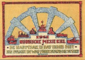 Német Birodalom/Weimari Köztársaság/Kiel 1921. 10Pf + 25Pf + 50Pf + 1M + 4klf db, teljes sor T:I