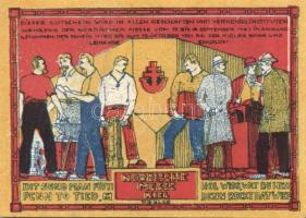 Német Birodalom/Weimari Köztársaság/Kiel 1921. 10Pf + 25Pf + 50Pf + 1M + 4klf db, teljes sor T:I