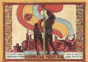 Német Birodalom/Weimari Köztársaság/Kiel 1921. 10Pf + 25Pf + 50Pf + 1M + 4klf db, teljes sor T:I