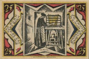 Német Birodalom/Weimari Köztársaság/ Twistringen 1921. 25Pf + 50Pf + 75Pf 3klf db, teljes sor T:I