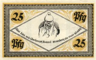 Német Birodalom/Weimari Köztársaság/ Stolzenau 1921. 25Pf + 50Pf(2x) + 75Pf(2X) 5klf db, teljes sor T:I