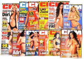 2008 CKM férfi magazin 2008-as teljes évfolyama, 1-12. sz. Változó állapotban.