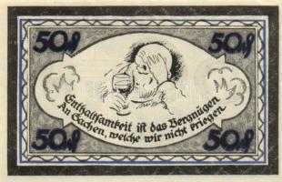 Német Birodalom/Weimari Köztársaság/ Stolzenau 1921. 25Pf + 50Pf(2x) + 75Pf(2X) 5klf db, teljes sor ...