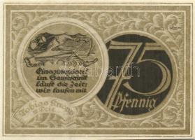 Német Birodalom/Weimari Köztársaság/ Stolzenau 1921. 25Pf + 50Pf(2x) + 75Pf(2X) 5klf db, teljes sor ...