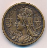 ~1925. "Magyar Királyi Állami Pénzverő - Látogatási érme" Br emlékérem (38mm) T:1