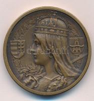 ~1925. "Magyar Királyi Állami Pénzverő - Látogatási érme" Br emlékérem (38mm) T:1