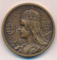 ~1925. "Magyar Királyi Állami Pénzverő - Látogatási érme" Br emlékérem (38mm) T:1