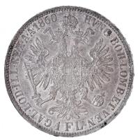Ausztria 1860A 1Fl Ag "Ferenc József" T:1- Austria 1860A 1 Florin Ag "Franz Joseph&qu...