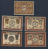 Német Birodalom/Weimari Köztársaság/ Frose 1921. 25Pf + 50Pf (4x) 5klf db, teljes sor T:I-