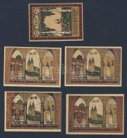 Német Birodalom/Weimari Köztársaság/ Frose 1921. 25Pf + 50Pf (4x) 5klf db, teljes sor T:I-