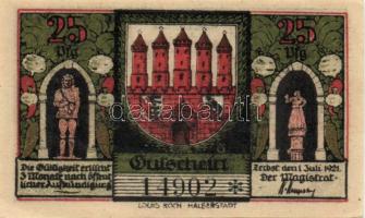 Német Birodalom/Weimari Köztársaság/ Zerbst 1921. 10Pf + 25Pf + 50Pf (6x) + 100Pf 9klf db, teljes so...