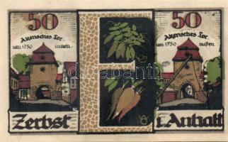 Német Birodalom/Weimari Köztársaság/ Zerbst 1921. 10Pf + 25Pf + 50Pf (6x) + 100Pf 9klf db, teljes so...