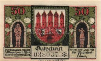 Német Birodalom/Weimari Köztársaság/ Zerbst 1921. 10Pf + 25Pf + 50Pf (6x) + 100Pf 9klf db, teljes so...