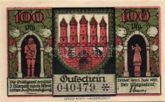 Német Birodalom/Weimari Köztársaság/ Zerbst 1921. 10Pf + 25Pf + 50Pf (6x) + 100Pf 9klf db, teljes so...