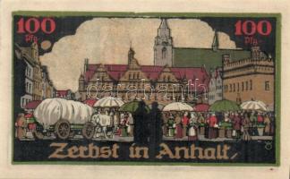 Német Birodalom/Weimari Köztársaság/ Zerbst 1921. 10Pf + 25Pf + 50Pf (6x) + 100Pf 9klf db, teljes so...