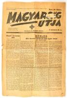 1939 Magyarság útja. Nyilas újság, II. évf. 48. sz. 1939. dec. 22. száma. Szerk.: Dr. Matolcsy Mátyás, szakadozott, kissé foltos, 12 p.