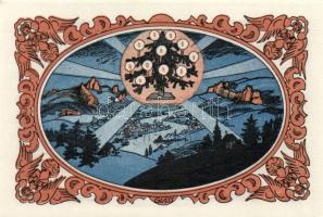 Német Birodalom/Weimari Köztársaság/ Kahla 1921. 50Pf (6x) 6klf db, teljes sor T:I