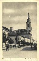 1941 Máramarossziget, Sighetu Marmatiei; Római katolikus templom / church (gyűrődés / crease)