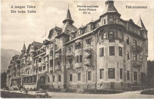 Tátralomnic, Tatranská Lomnica (Magas Tátra, Vysoké Tatry); Palota szálló. Kuszmann Gyula bazár kiadása / Hotel Palace