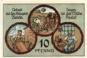 Német Birodalom/Weimari Köztársaság/ Stadtilm 1921. 5Pf + 10Pf + 50Pf (5x) 7klf db, teljes sor T:I