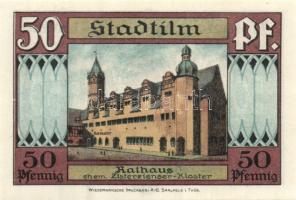 Német Birodalom/Weimari Köztársaság/ Stadtilm 1921. 5Pf + 10Pf + 50Pf (5x) 7klf db, teljes sor T:I