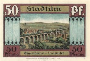 Német Birodalom/Weimari Köztársaság/ Stadtilm 1921. 5Pf + 10Pf + 50Pf (5x) 7klf db, teljes sor T:I