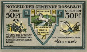 Német Birodalom/Weimari Köztársaság/ Rossbach 1921. 50Pf (6x) 6klf db, teljes sor T:I