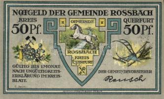 Német Birodalom/Weimari Köztársaság/ Rossbach 1921. 50Pf (6x) 6klf db, teljes sor T:I