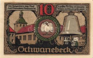 Német Birodalom/Weimari Köztársaság/ Schwanebeck 1921. 10Pf + 25Pf + 50Pf + 75Pf 4klf db, teljes sor T:I