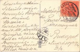 Kassa, Kosice; színház / Divadlo / theatre  + "1938 Kassa visszatért" So. Stpl