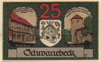 Német Birodalom/Weimari Köztársaság/ Schwanebeck 1921. 10Pf + 25Pf + 50Pf + 75Pf 4klf db, teljes sor...