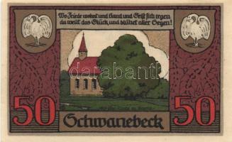 Német Birodalom/Weimari Köztársaság/ Schwanebeck 1921. 10Pf + 25Pf + 50Pf + 75Pf 4klf db, teljes sor...