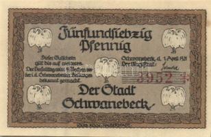 Német Birodalom/Weimari Köztársaság/ Schwanebeck 1921. 10Pf + 25Pf + 50Pf + 75Pf 4klf db, teljes sor...